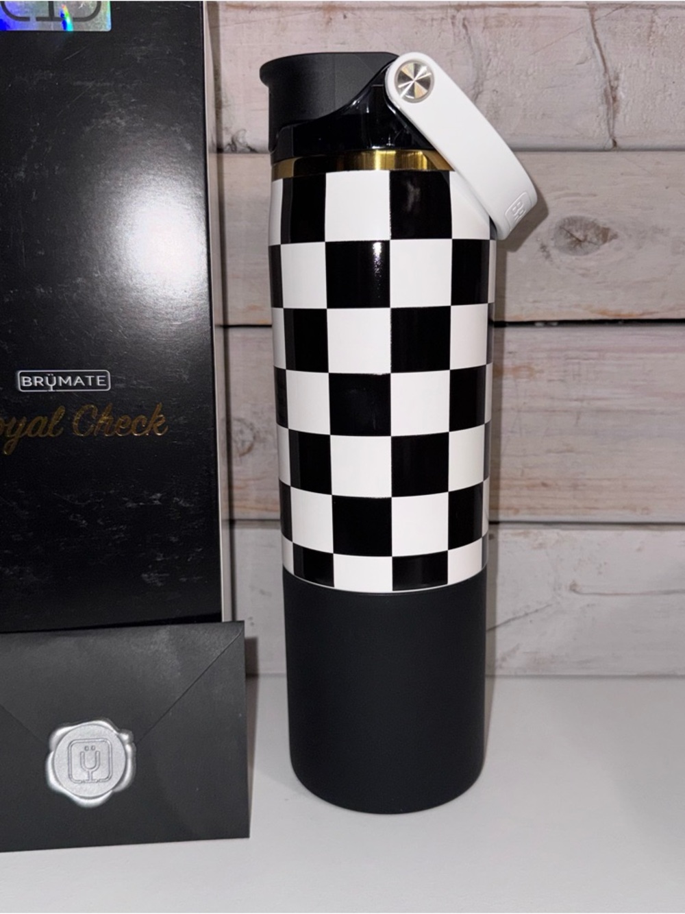 Brumate 25oz RISE Tumbler - ROYAL CHECK - Brand New in Box! ♟️